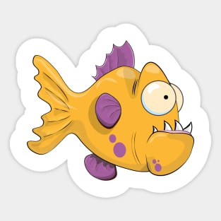 piranha Fish Sticker